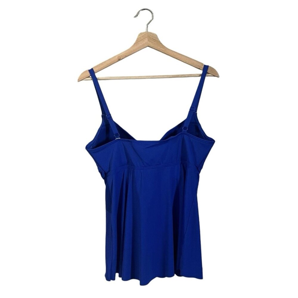 Contours by Coco Reef Tankini Size 10/34D Cobalt Underwire Bra Shapemaker Swim - Picture 4 of 8